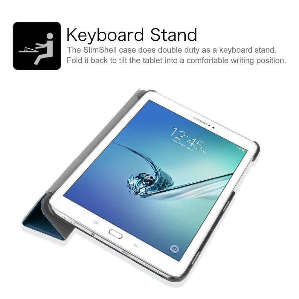 Fintie Slim Shell Case for Samsung Galaxy Tab S2 8.0 - Ultra Lightweight Protective Stand Cover with Auto Sleep/Wake Feature for Samsung Galaxy Tab S2/S2 Nook 8.0 Inch Tablet, Navy Blue