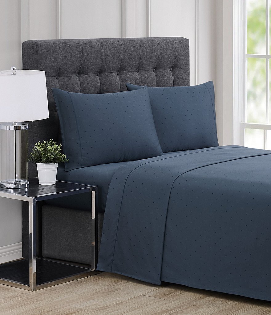 Charisma 310 Thread Count Classic Dot Cotton Sheet Set