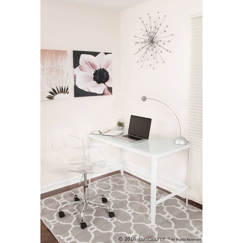 Mesh Sled Base Side Reception Chair with Flip Up Arms Black - Riverstone Furniture