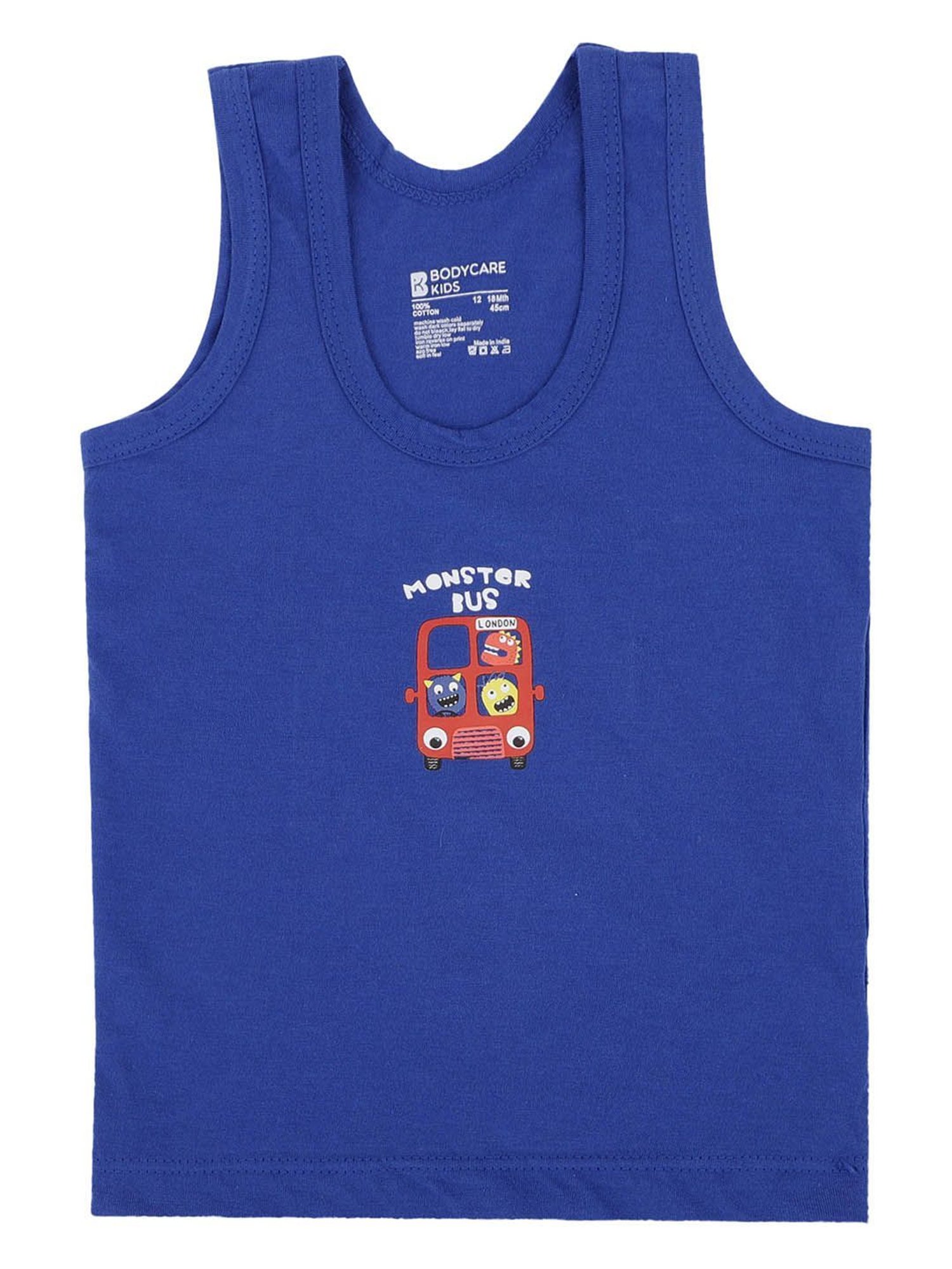 Bodycare Kids Assorted Printed Vest (Pack Of 6)