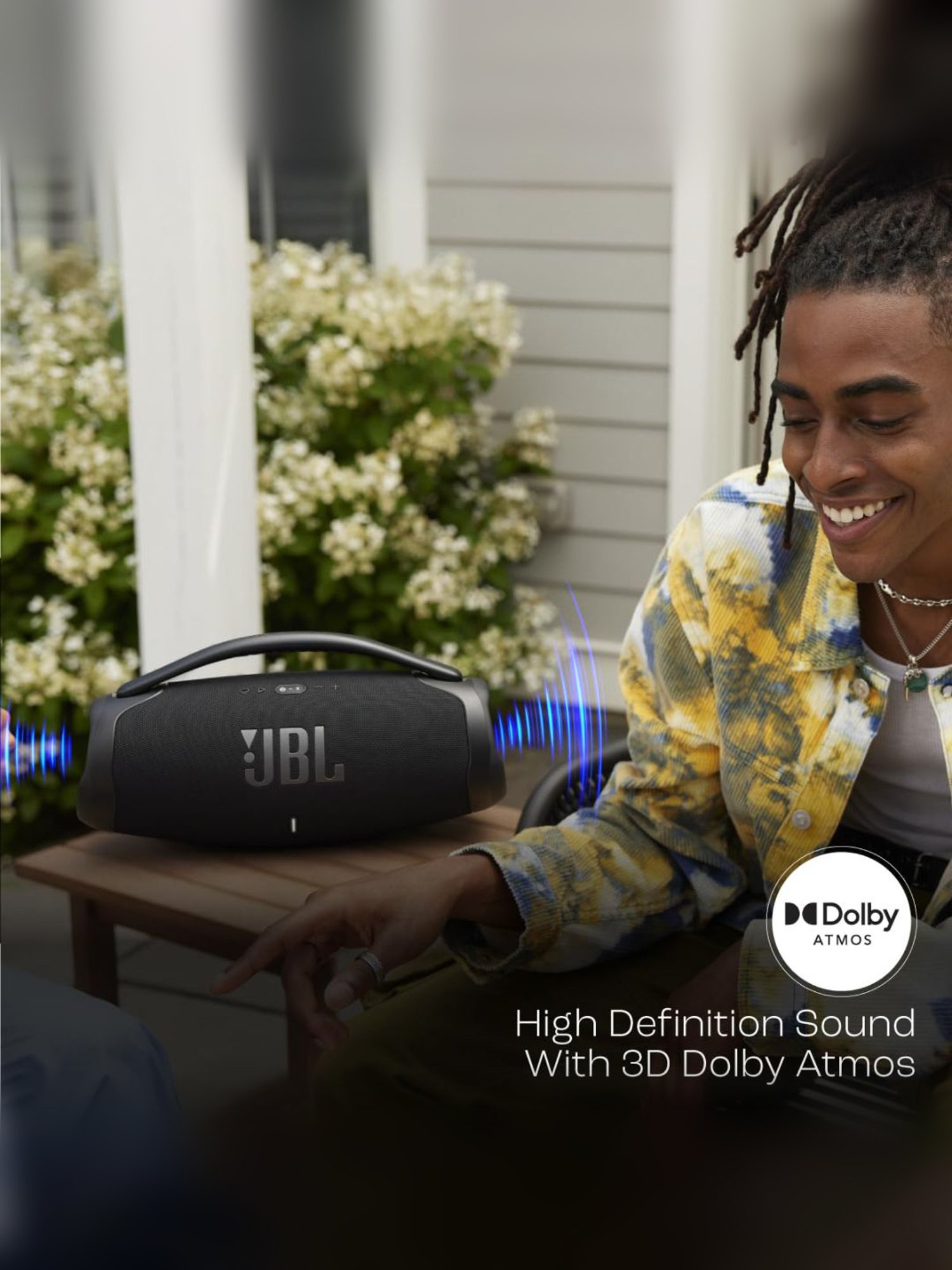 JBL Boombox 3 Wi-Fi, Wireless Portable Bluetooth Speaker with 24H Playtime, Deepest Bass (Black)