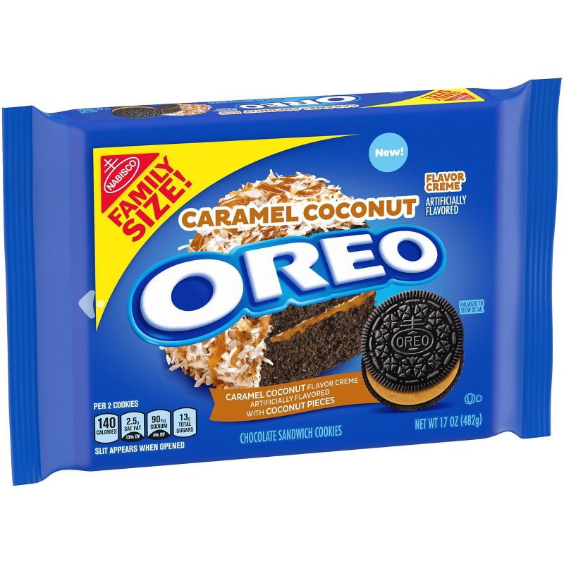 Oreo Family Size Caramel Coconut Sandwich Cookies - 17oz