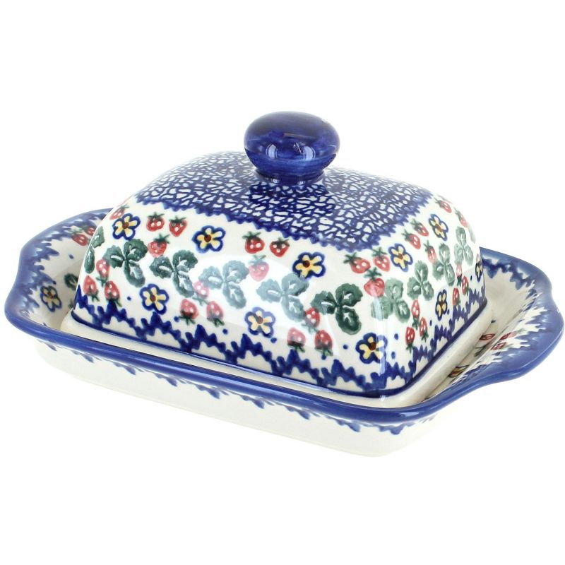 3R Studios Pressed Glass Butter Dish