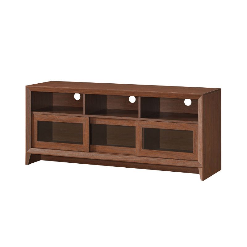 60" Modern TV Stand with Storage Brown - Techni Mobili