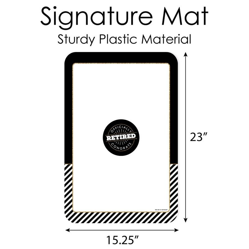 Big Dot of Happiness Happy Retirement - Guest Book Sign - Retirement Party Guestbook Alternative - Signature Mat