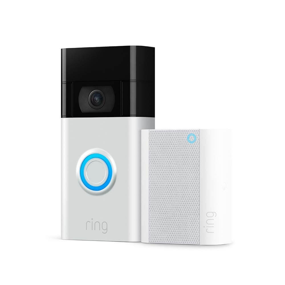 Ring Video Doorbell with Chime (2020 Release) - Satin Nickel