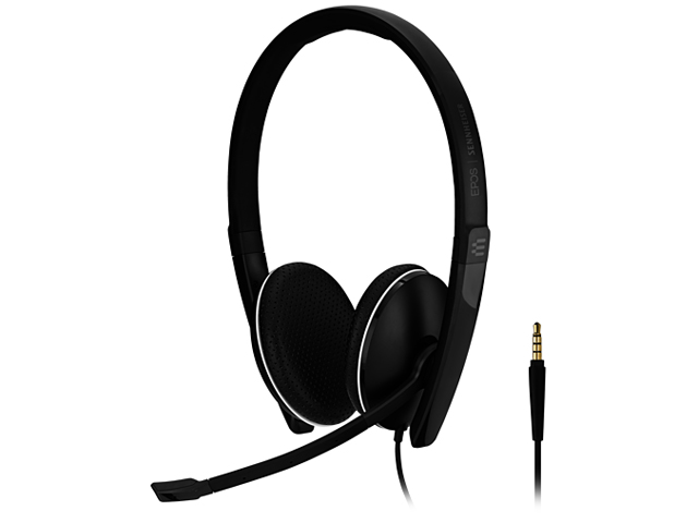 EPOS SC 165 USB (508317) - Double-Sided (Binaural) Headset for Business Professionals | with HD Stereo Sound, Noise-Cancelling Microphone, & USB Connector (Black)