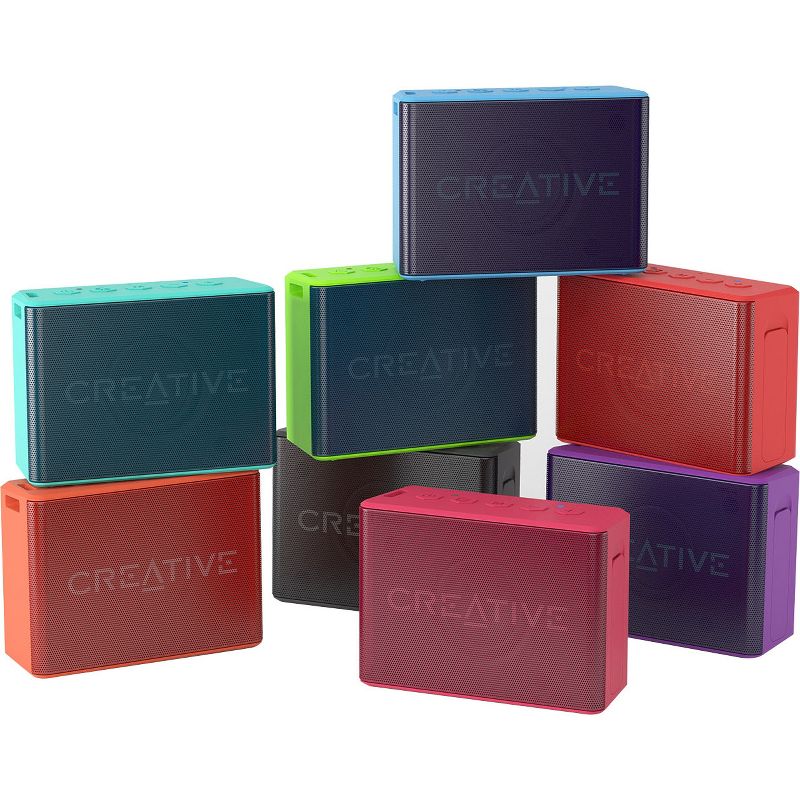 Creative Halo Portable Bluetooth Speaker System - Black - Battery Rechargeable