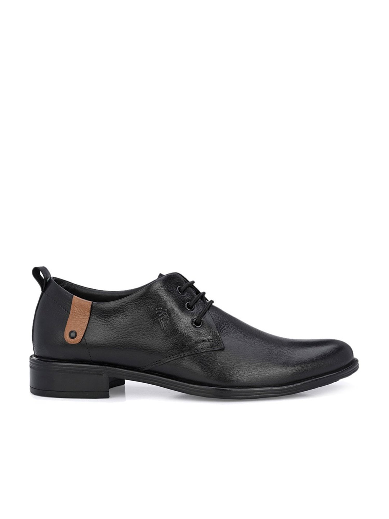 Hitz Men's Black Derby Shoes