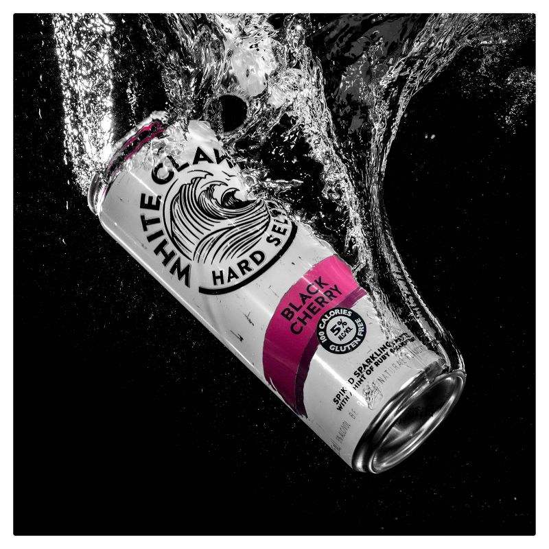 White Claw Black Cherry Hard Seltzer - 6pk/12 fl oz Slim Cans