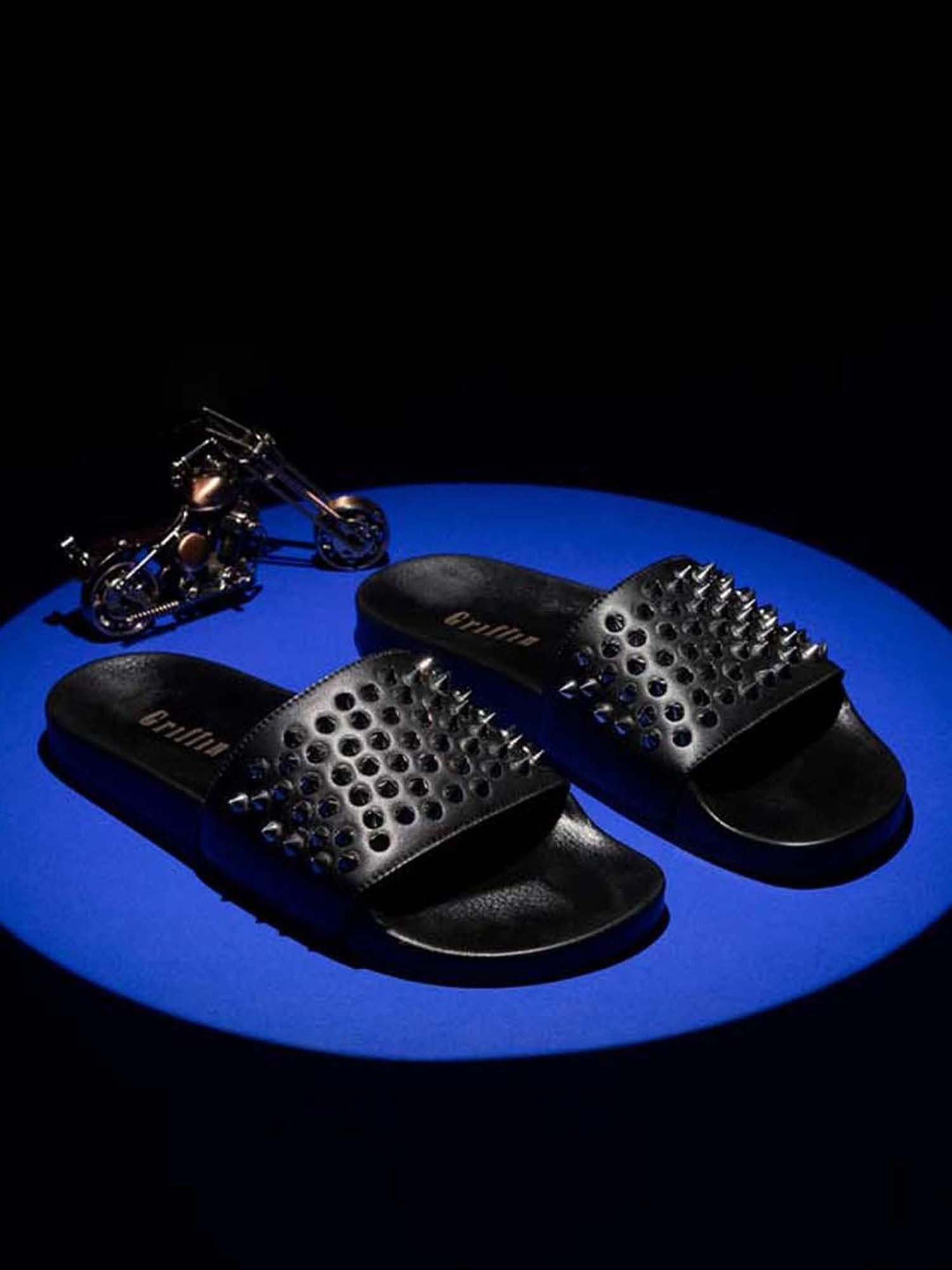 Griffin Men's Black Slides