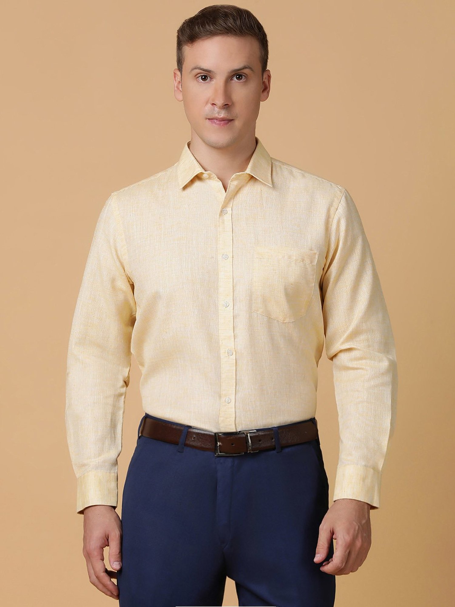 TABARD Yellow Regular Fit Shirt