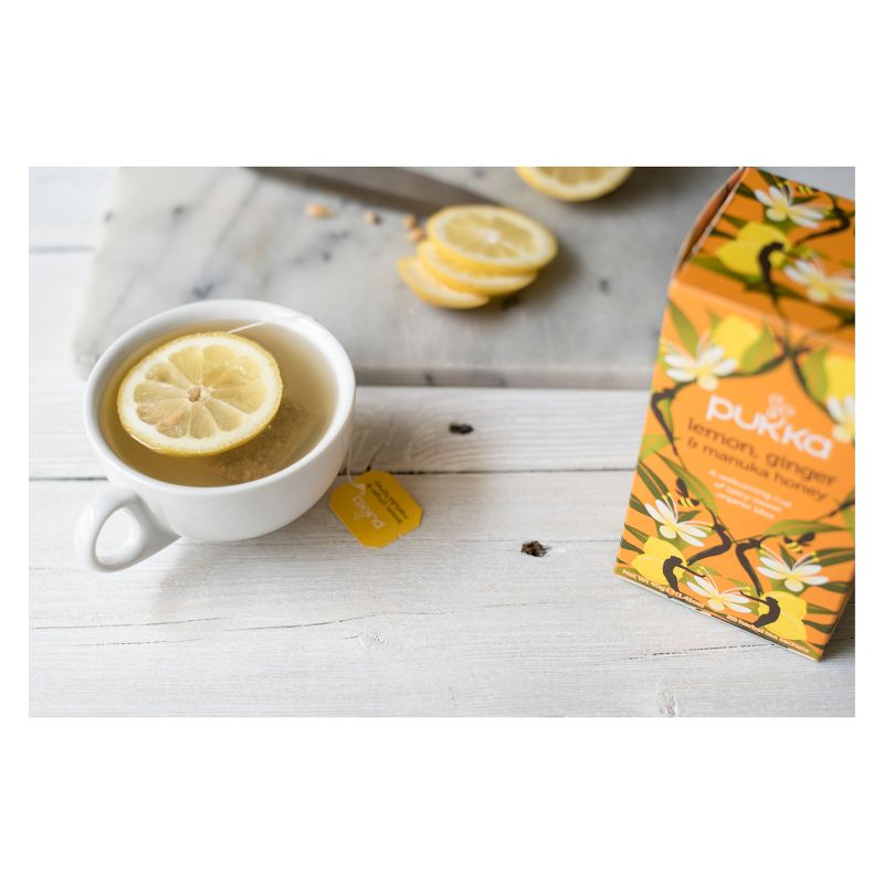 Pukka Lemon, Ginger & Manuka Honey Tea Bags - 20ct