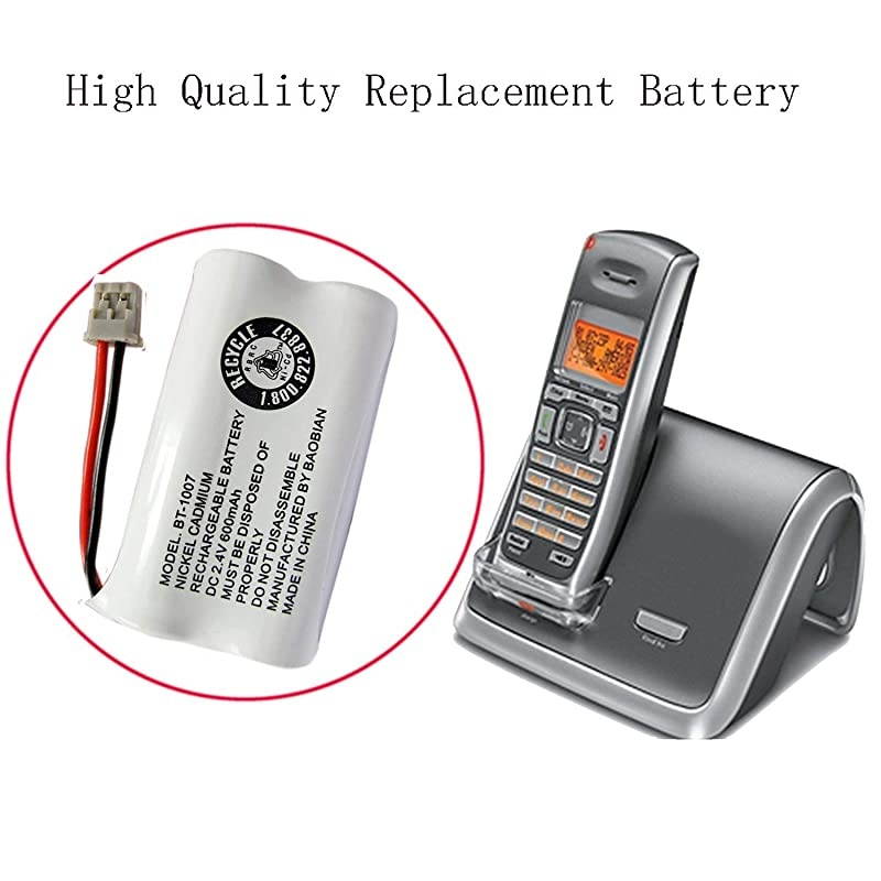 BT1007 BT-1007 BBTY0651101 Cordless Phone Battery Compatible with Uniden BT904 BT-904 BT1015 BT-1015 BBTY0460001 BBTY0510001 BBTY0624001 BBTY0700001 Panasonic HHR-P506 HHR-P506A(Pack of 4)