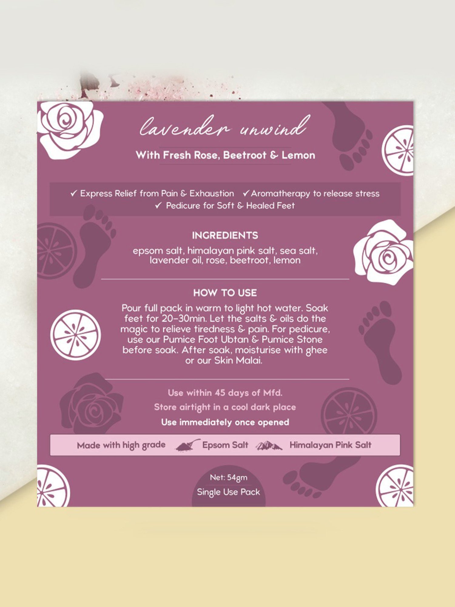 Shae Lavender Hand & Foot Scrub - 100 gm