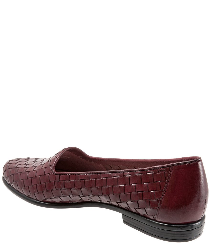 Trotters Liz Woven Detailed Block Heel Loafers