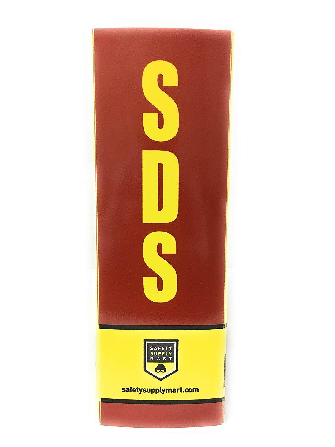 SDS Ring Binder, Bilingual with English/Spanish, Heavy Duty, 3 Inch Capacity Holds 600 Pages