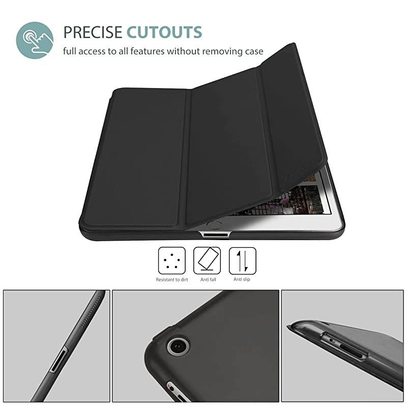 iPad 2 3 4 Case Old Model Ultra Slim Lightweight Stand Case with Translucent Frosted Back Smart Cover for Apple iPad 2iPad 3 iPad 4 Black