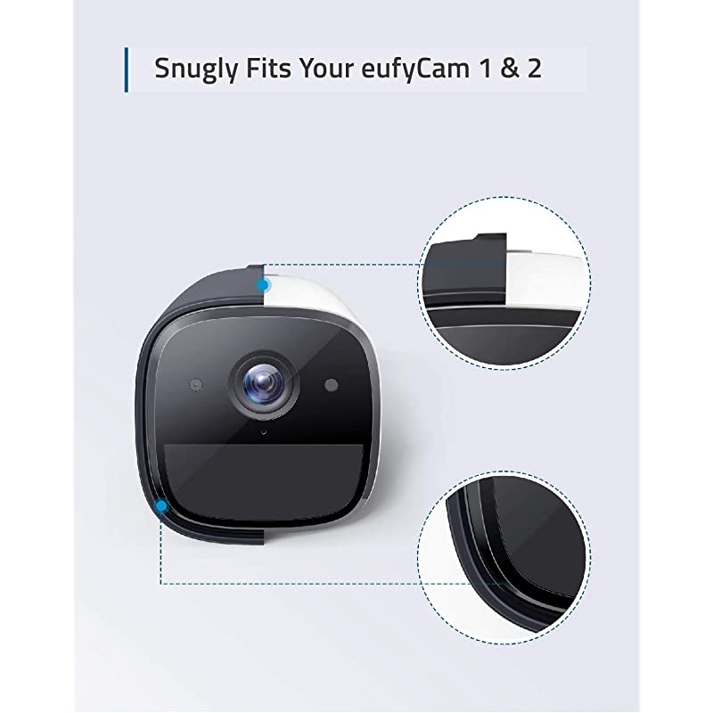 Security Cam 1 2 Skin 2Pack Protective Silicone Casing for Cam 1 and 2 Easy to Install Protection Against UV Rays and Rain