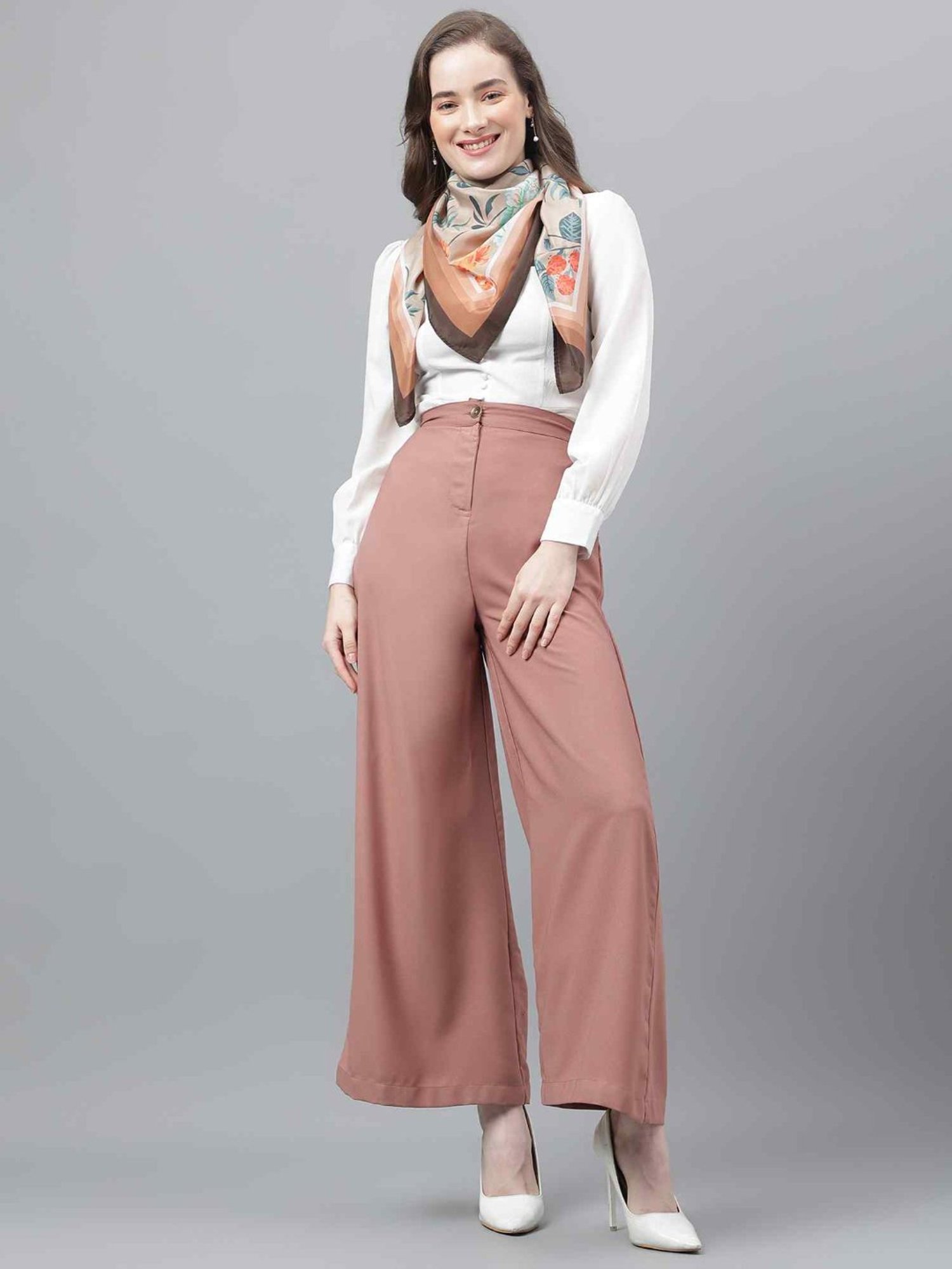 Aditi Wasan White Floral Stole