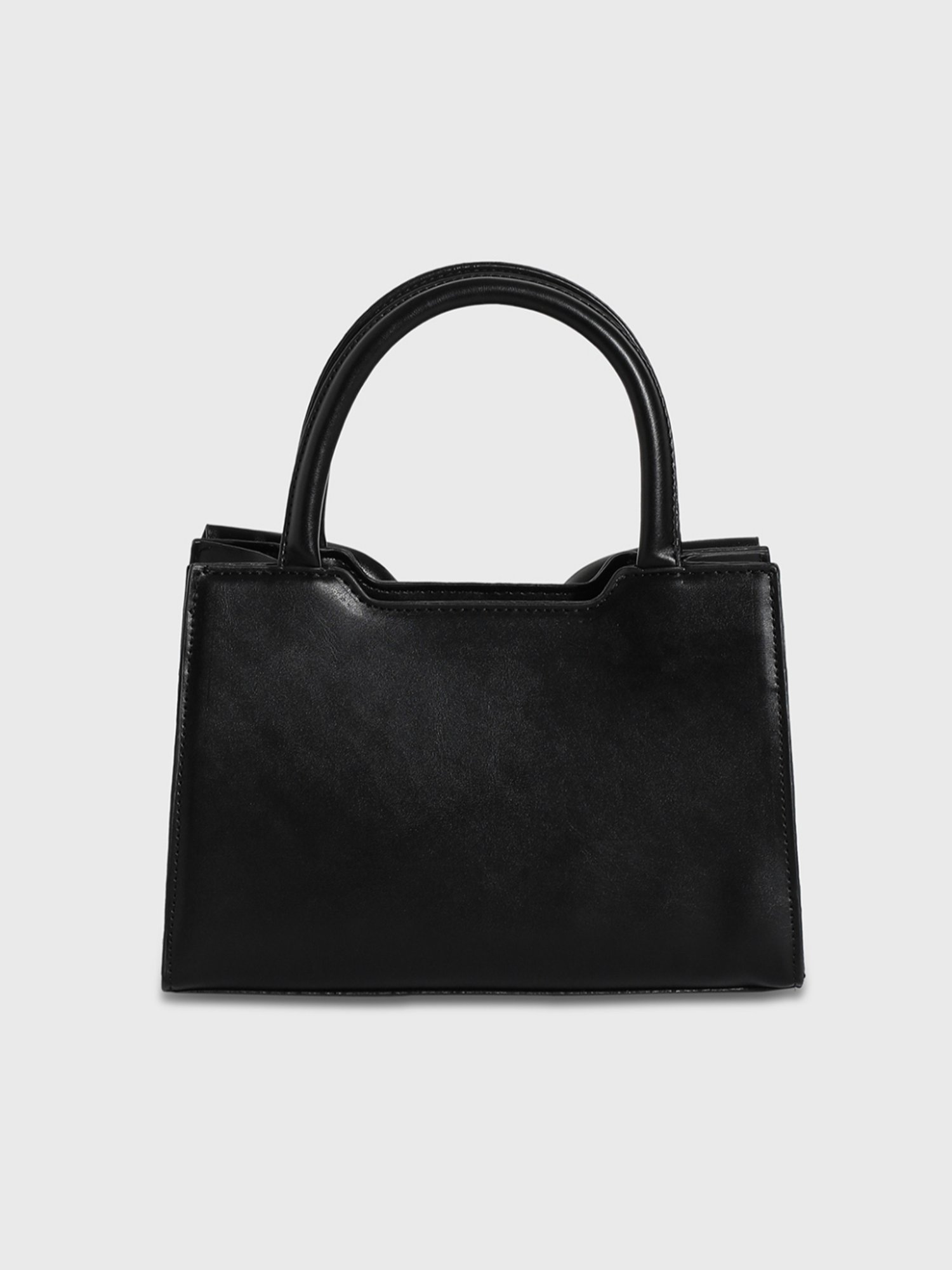 HauteSauce Black Medium Leather Mini Handbag