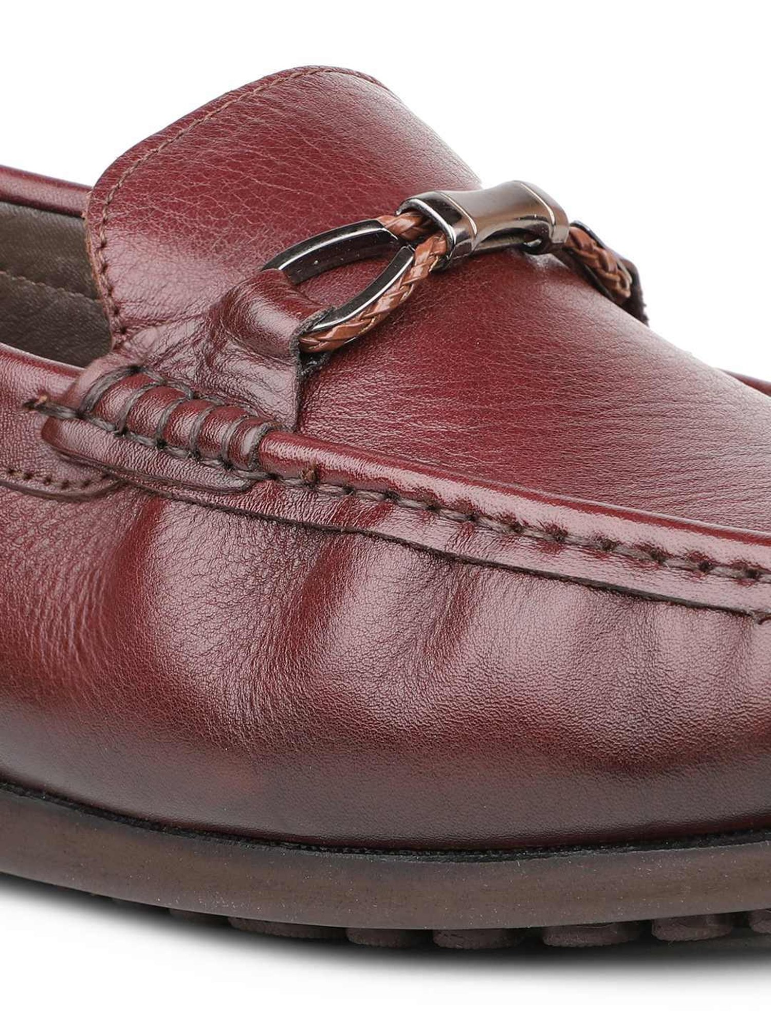 Privo by Inc.5 Men's Maroon Formal Loafers