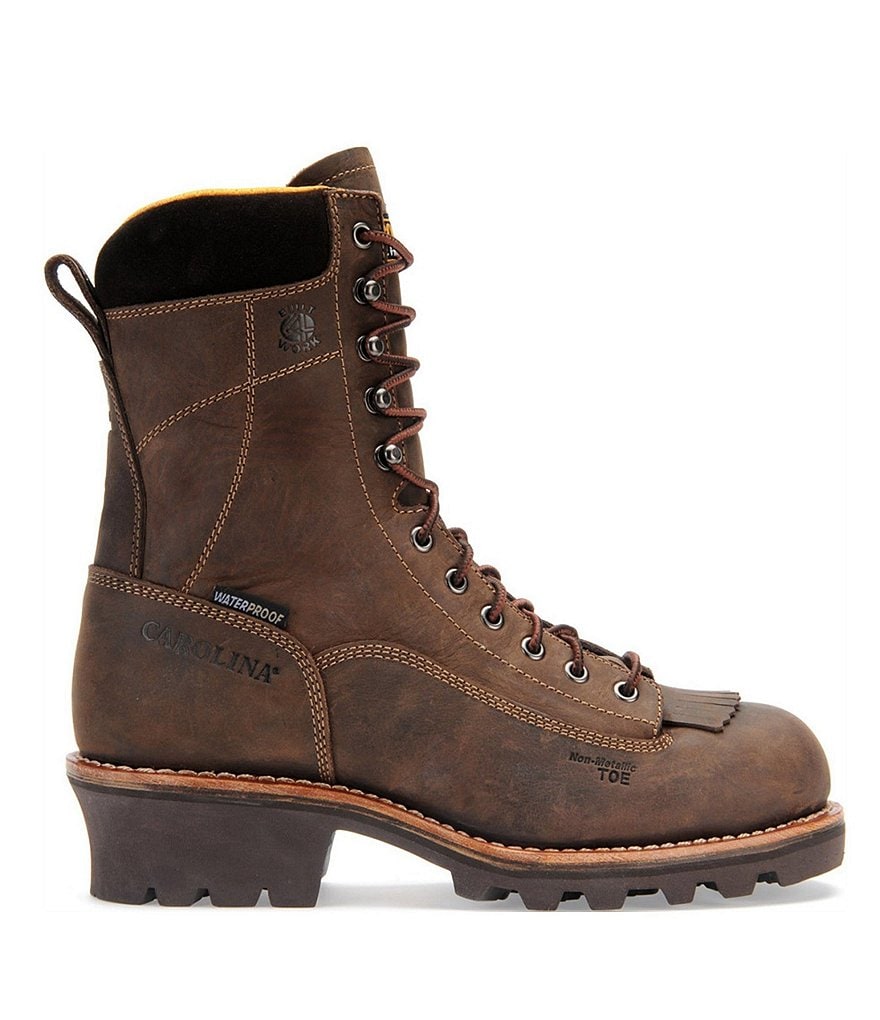Carolina Men's Birch 8#double; Waterproof Logger Work Boots