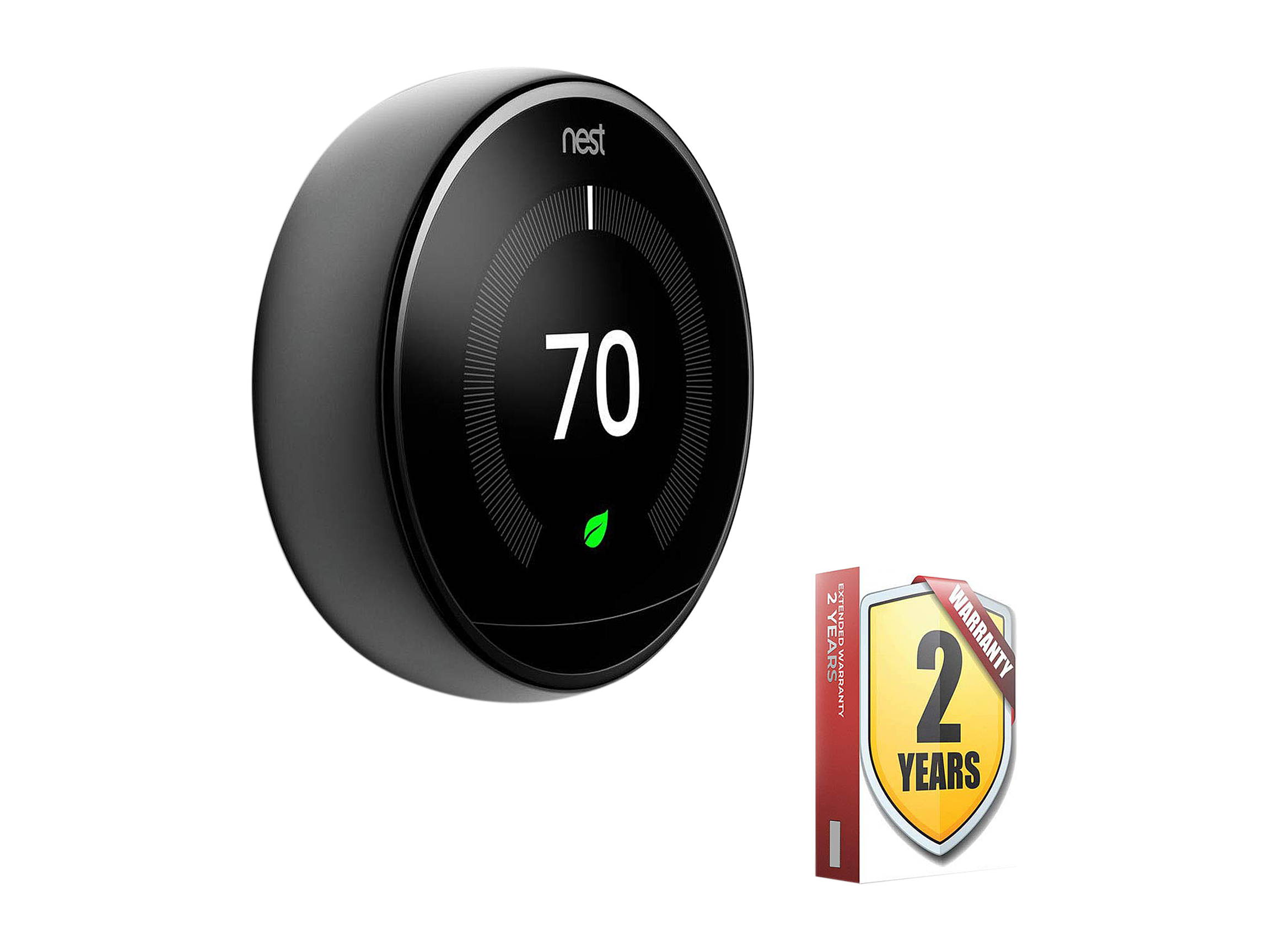 Nest T3018US Learning Thermostat - 3rd Generation - Mirror Black