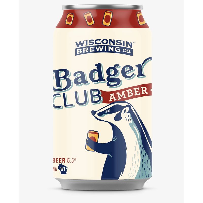 Wisconsin Badger Club Amber Ale Beer - 6pk/12 fl oz Bottles