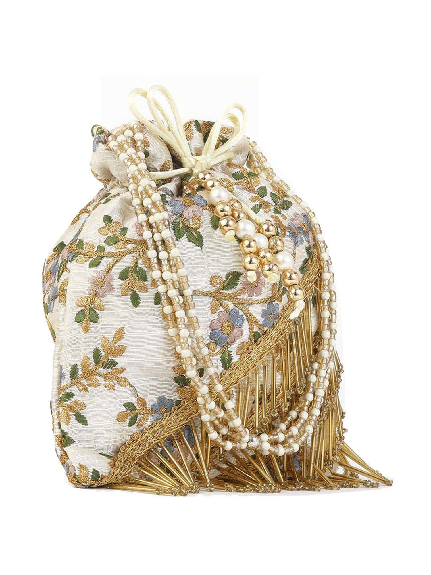 Call It Spring Silver Embellished Potli