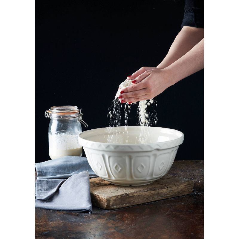 Mason Cash 136oz Earthenware Color Mix Mixing Bowl Cream