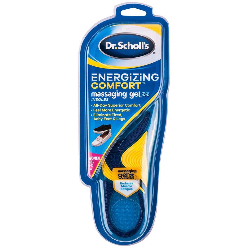 Dr. Scholl's Comfort & Energy Massaging Gel Advanced Insoles for Women - Size (6-10)