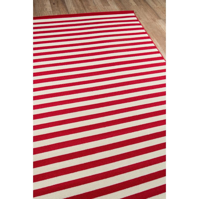 Indoor/Outdoor Stripes Area Rug - Red (9'X13')