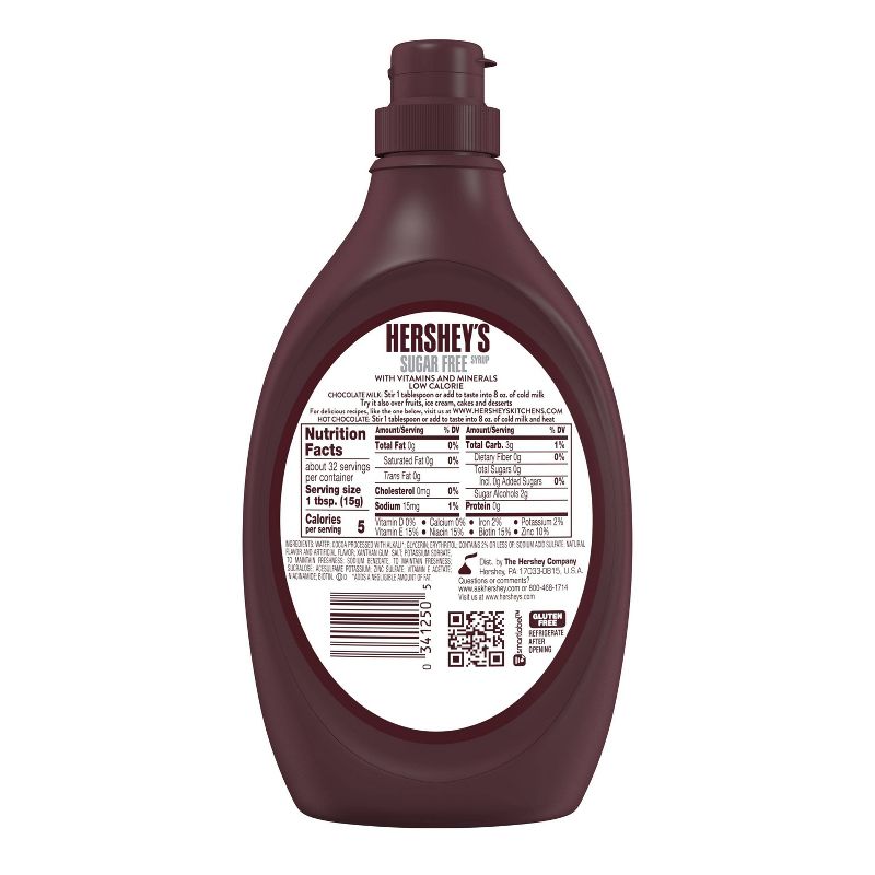 Hershey's Sugar Free Chocolate Syrup - 17.5oz