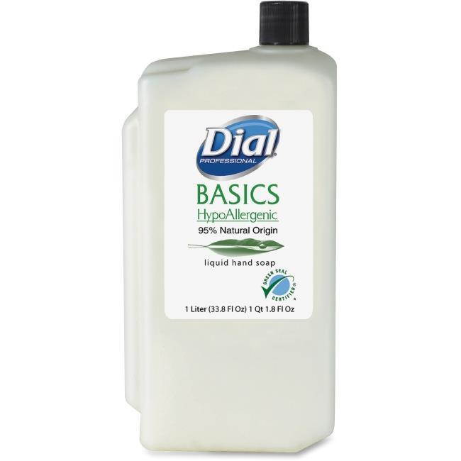 Basics Hypoallergenic Liquid Soap, Rosemary & Mint, 1 Liter Refill