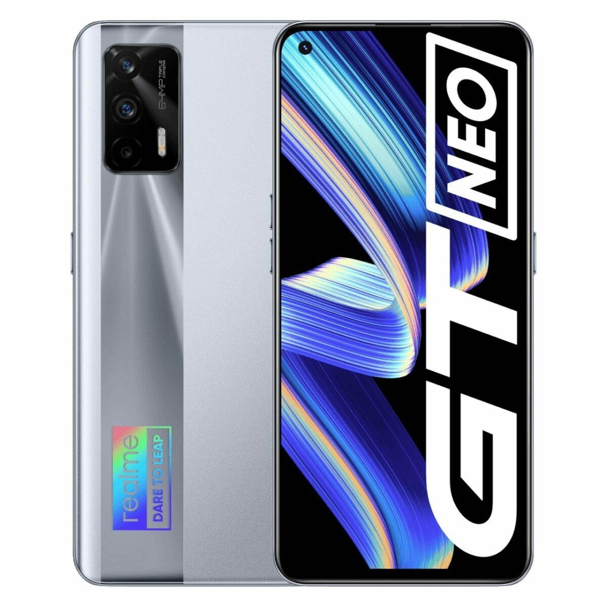 Realme GT Neo 5G Dual 128GB 8GB RAM Factory Unlocked (GSM Only | No CDMA - not Compatible with Verizon/Sprint) China Version - Geek Silver