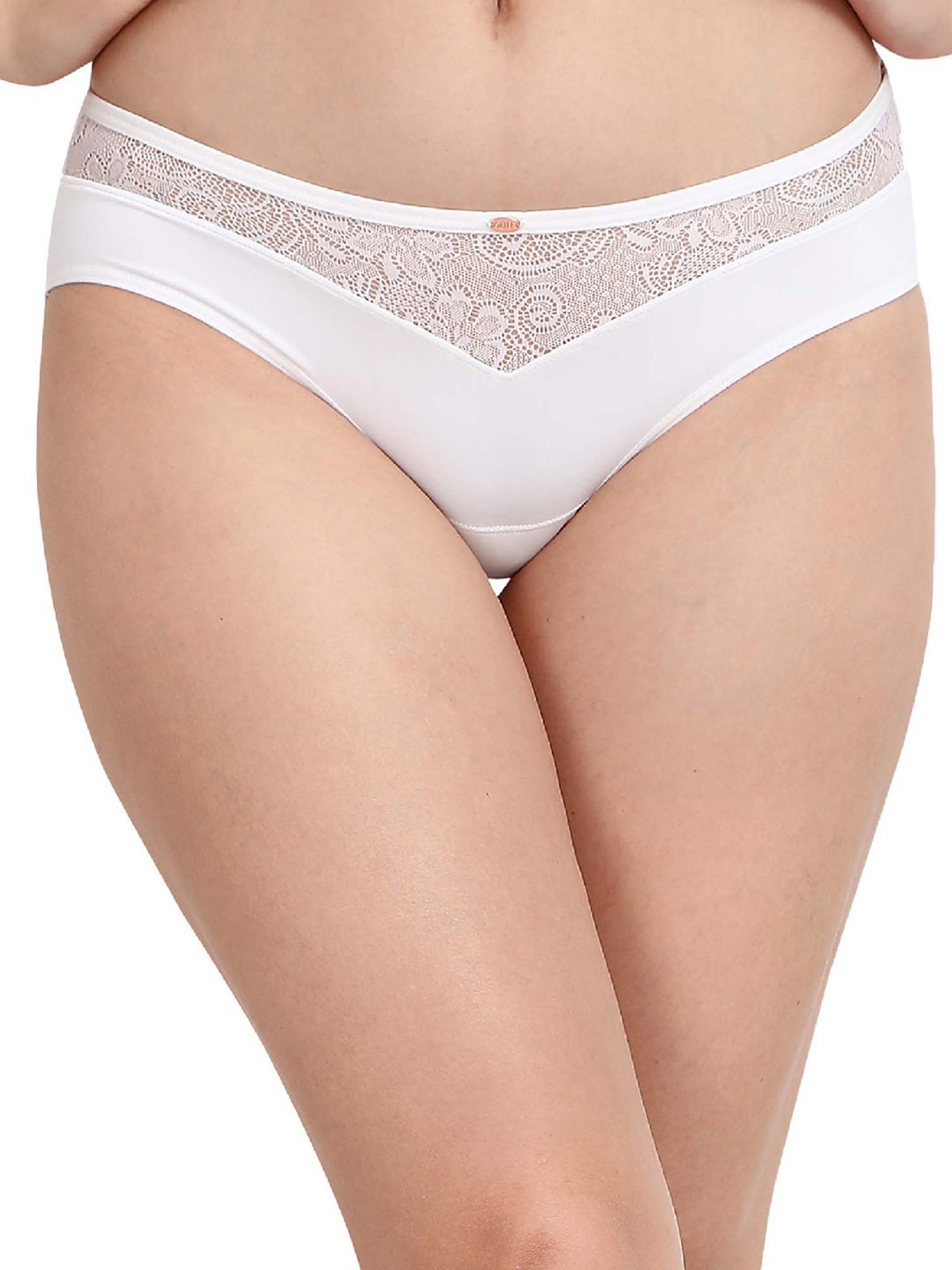 Soie White Lace Bikini Panty