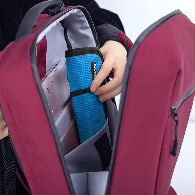 Travel Cable Organizer Cord BagUSB Drive Shuttle CaseElectronics Accessory Organizer Light Blue