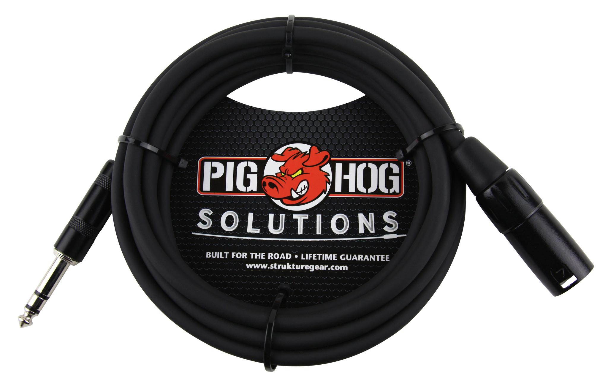 Pig Hog Solutions 25' Balanced Cable with TRS(M) to XLR(M) Connector #PX-TMXM25