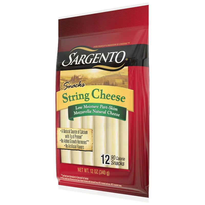 Sargento Natural Mozzarella String Cheese - 12ct