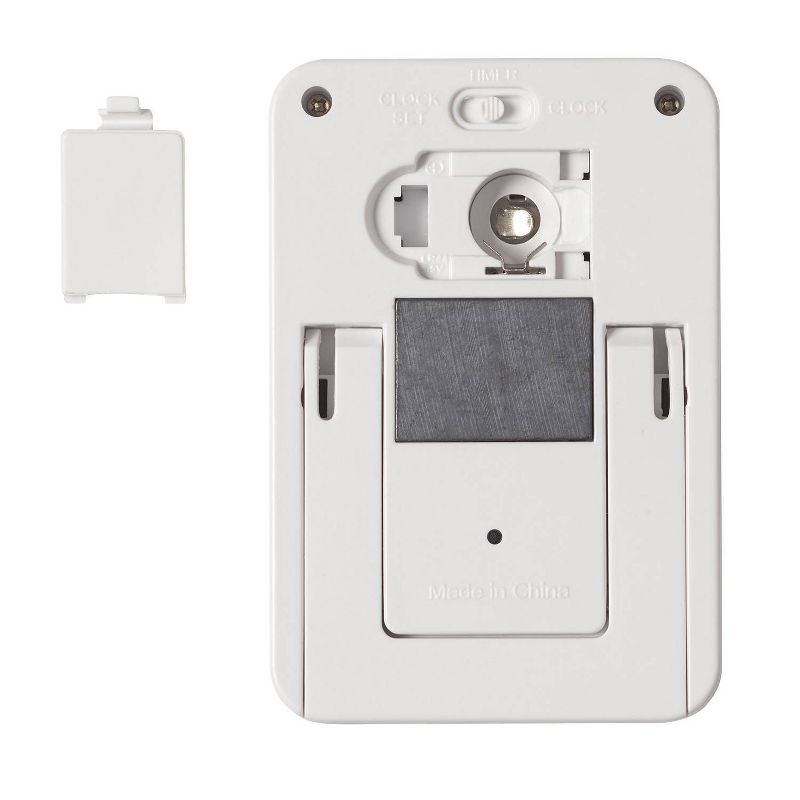 Polder Clock time stopwatch white