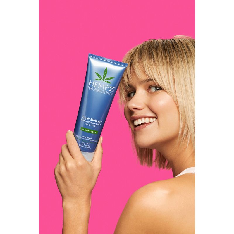 Hempz Triple Moisture Herbal Whipped Creme Body Wash - 8.5 fl oz