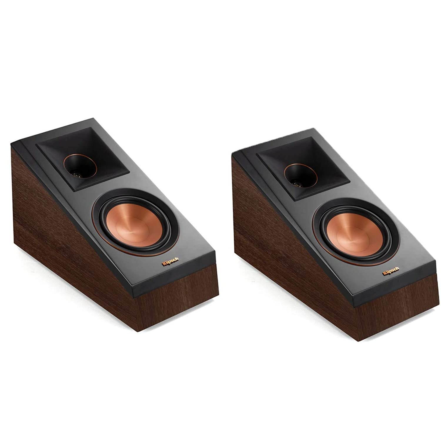 Klipsch RP-500SA Dolby Atmos Surround Sound Speakers (Walnut)
