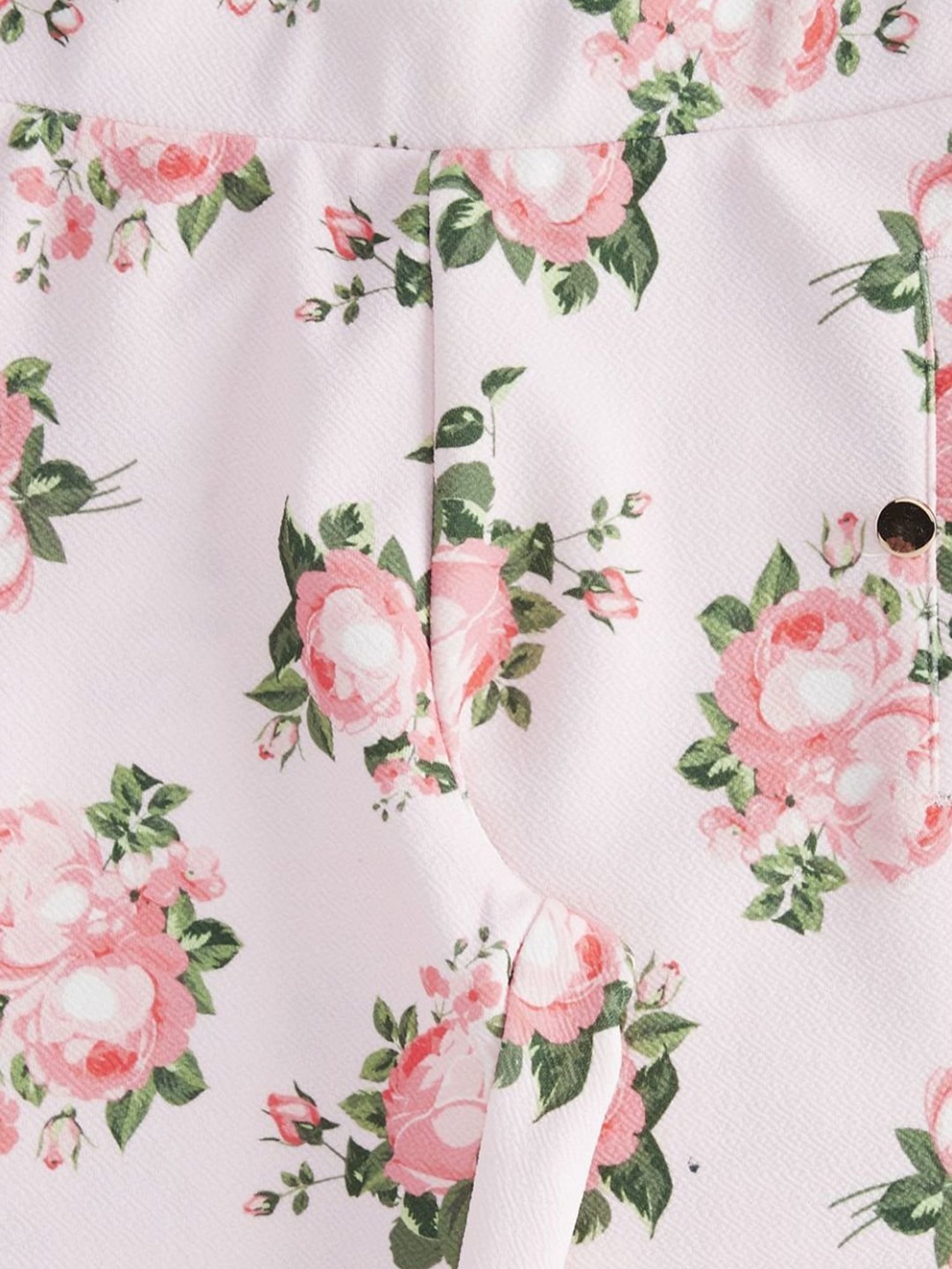 Pantaloons Junior Pink Floral Print Jeggings