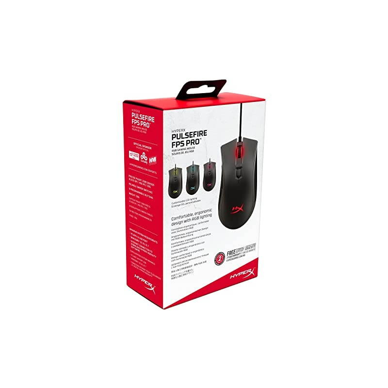 Pulsefire FPS Pro Gaming Mouse Software Controlled RGB Light Effects amp Macro Customization Pixart 3389 Sensor Up to 16000 DPI 6 Programmable Buttons Mouse Weight 95g