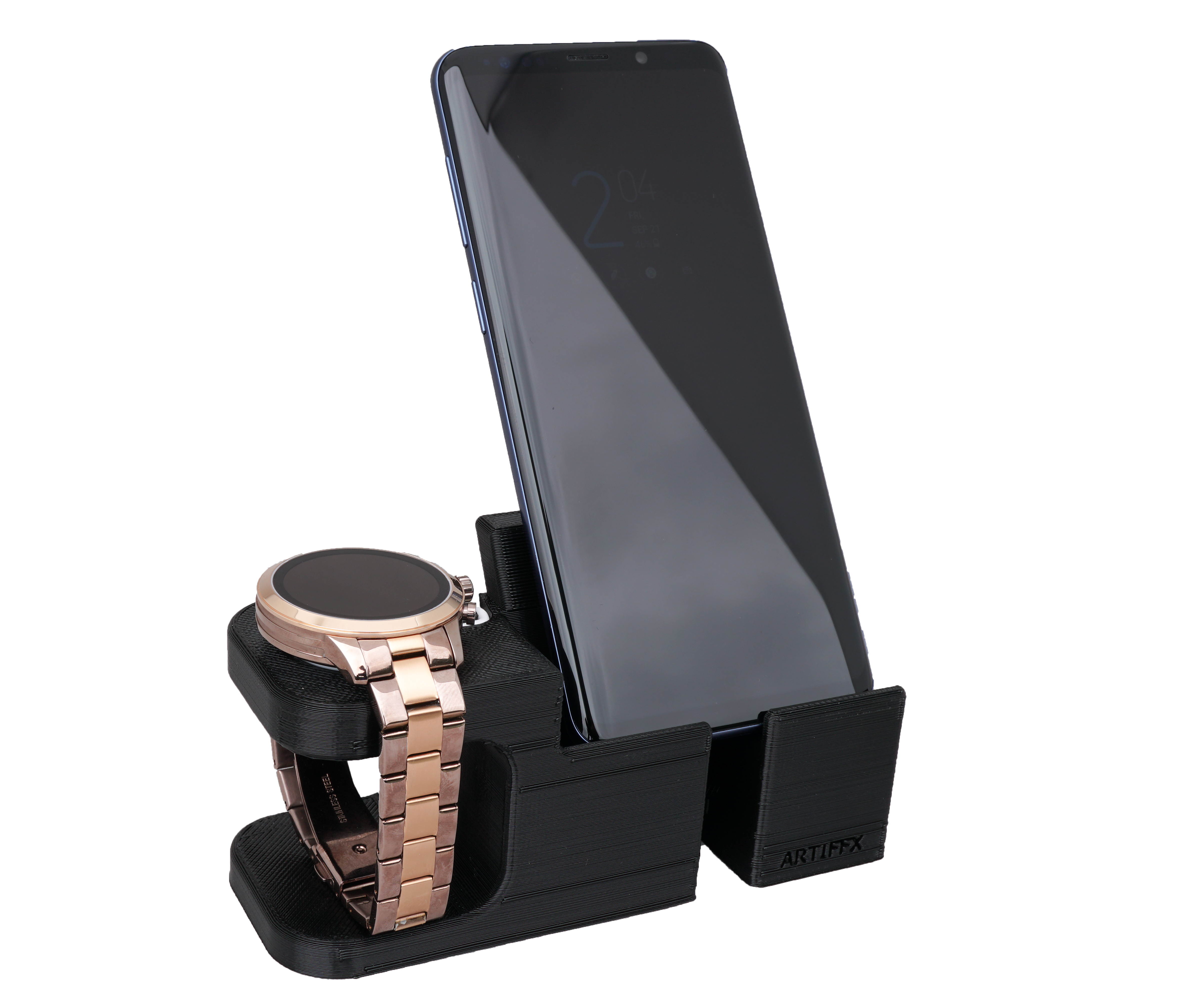 Artifex Design Stand Configured for 2018 Michael Kors Access Runway Connected HR Smartwatch Charging Stand, Artifex Charging Dock Stand, Will NOT FIT Previous 2017 (Last Gen) Non HR Model!
