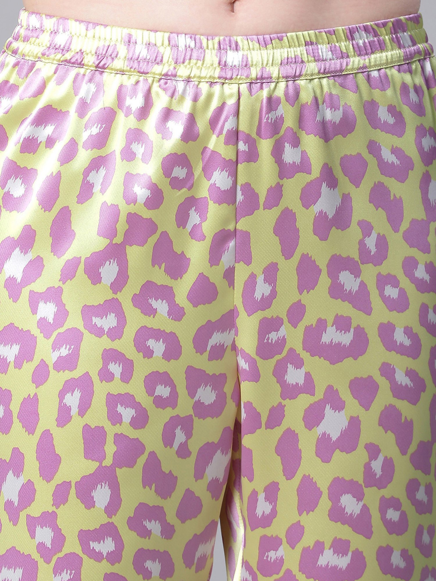 Oxolloxo Multicolor Satin Printed Pyjamas