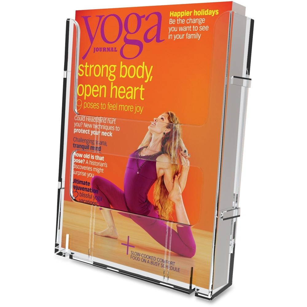 Deflecto Literature Holder Magazine 1-1/4"x9"x11-1/4" Clear 772001