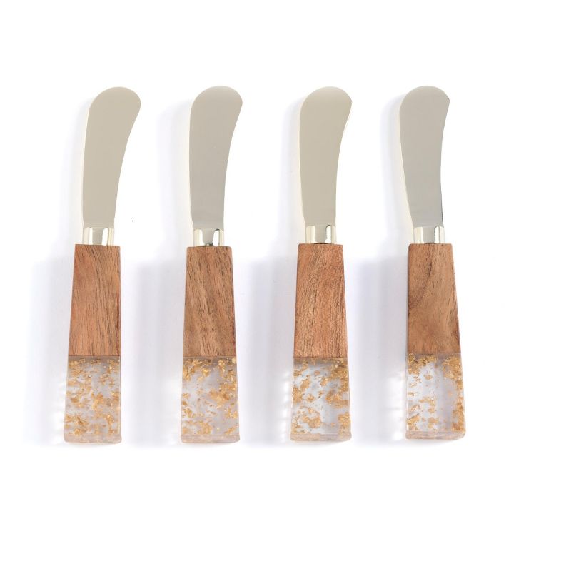 Lipper Bamboo Salad Hands With Knob Handles