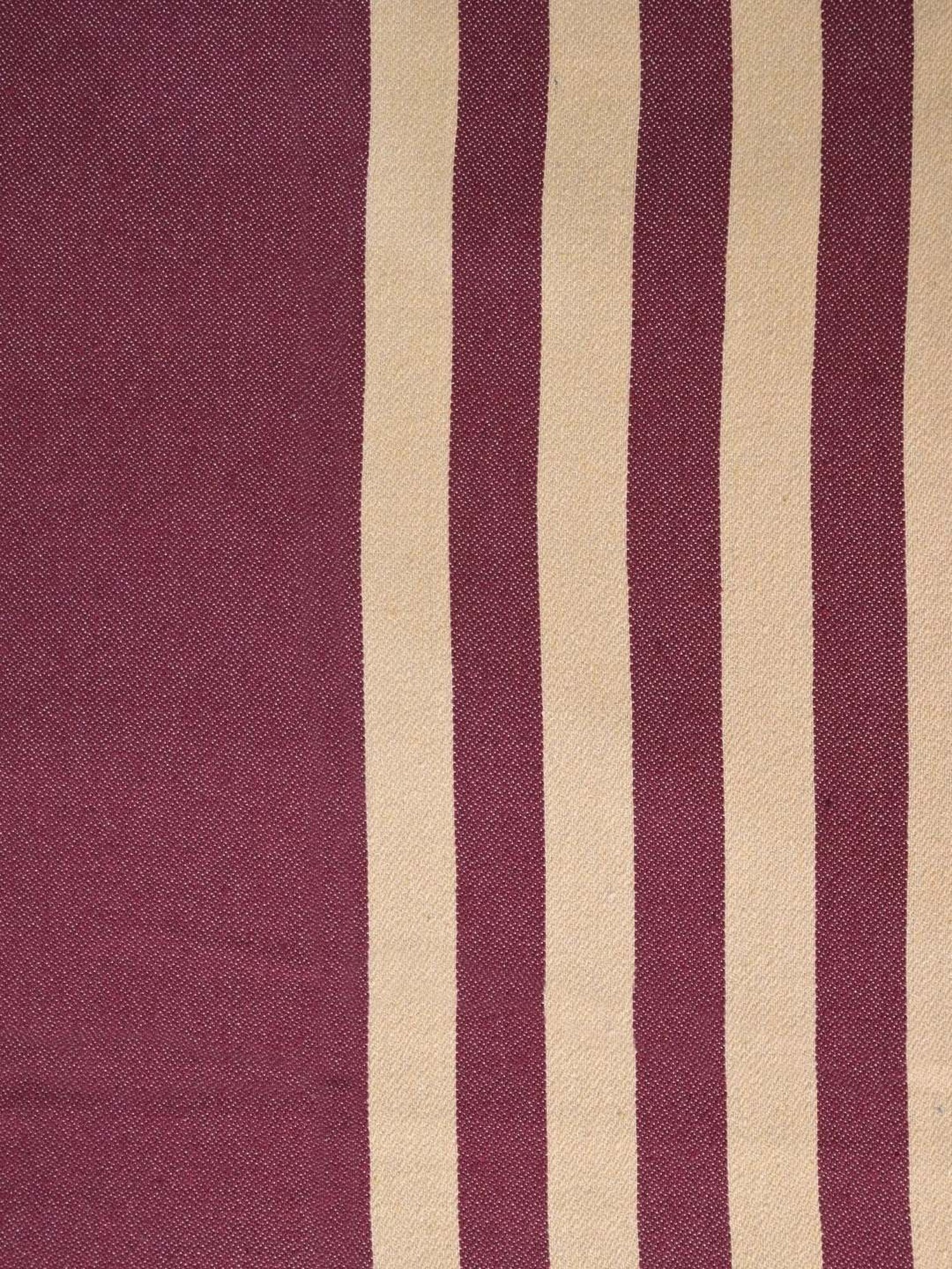 Saral Home Balanced Handmade Stripes Maroon 200 TC Cotton Queen Bedsheet with 2 Pillow Covers